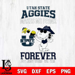 Utah State Aggies Snoopy makes me drink forever SVG DXF EPS PNG FILE,Snoopy File Cut, NCAA Digital Download,Instant Download,Christmas Silhouette