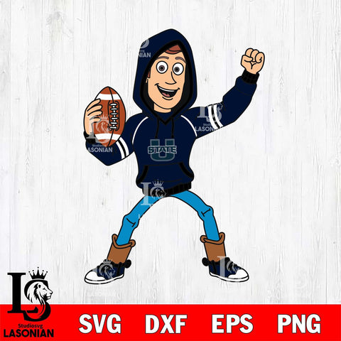 Utah State Aggies Toy Story Football Christmas File Cut, NCAA SVG DXF EPS PNG FILE, Digital Download , Criucut , Silhouette