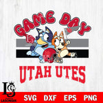 Utah Utes Bluey & Bingo 9 Svg Eps Dxf Png File, NCAA svg, Digital Download, Instant Download