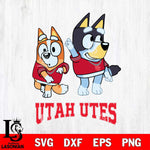 Utah Utes Bluey Chilli Mode Dance Svg Eps Dxf Png File, Digital Download, Instant Download