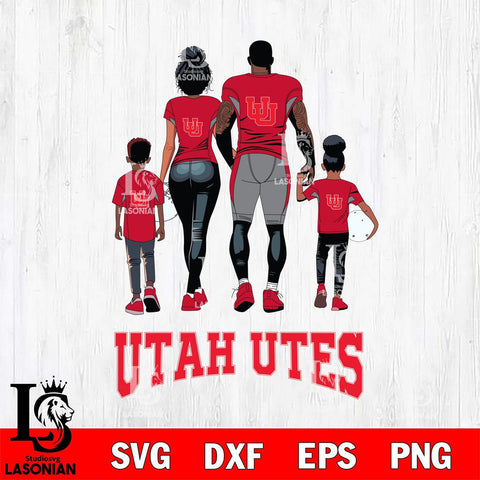 Utah Utes Family Love Rugby SVG DXF EPS PNG FILE,NCAA SVG, Father day Digital Download,Instant Download, Silhouette