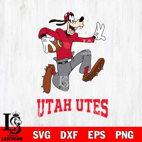 Utah Utes Goofy rugby Sport SVG DXF EPS PNG FILE,NCAA svg ,Football Digital Download,Instant Download, Silhouette