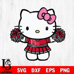 Utah Utes Hello Kitty Cheerleader 9 Svg Eps Dxf Png File, Digital Download, Instant Download