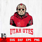 Utah Utes Jason Voorhees 4 Svg Eps Dxf Png File, Digital Download