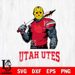 Utah Utes Jason Voorhees 7 Svg Eps Dxf Png File, Digital Download