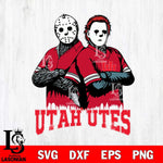 Utah Utes Jason Voorhees 8 Svg Eps Dxf Png File, Digital Download