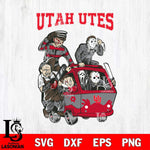 Utah Utes Jason Voorhees Horror 10 Svg Eps Dxf Png File, NCAA svg, Digital Download, Instant Download