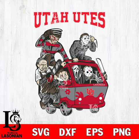 Utah Utes Jason Voorhees Horror 10 Svg Eps Dxf Png File, NCAA svg, Digital Download, Instant Download