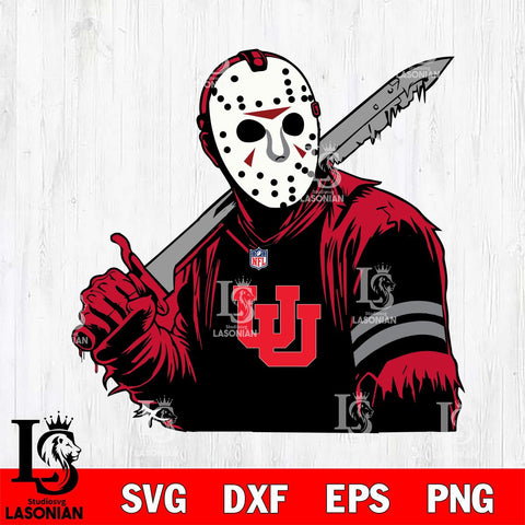 Utah Utes Jason Voorhees Horror 7 Svg Eps Dxf Png File, NCAA svg, Digital Download, Instant Download