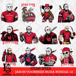 Utah Utes Jason Voorhees Horror Bundle 12 SVG Eps Dxf Png File, bundle NCAA svg, Digital Download, Instant Download
