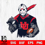 Utah Utes Jason Voorhees Horror Halloween 2 Svg Eps Dxf Png File, NCAA svg, Digital Download, Instant Download