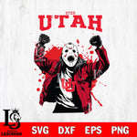 Utah Utes Jason Voorhees Horror Halloween 3 Svg Eps Dxf Png File, NCAA svg, Digital Download, Instant Download
