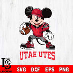 Utah Utes Mikey Mouse Disney, Svg Eps Dxf Png File, Digital Download