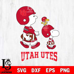 Utah Utes Snoopy Sport Svg Eps Dxf Png File, Digital Download