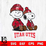 Utah Utes Snoopy Sport 6 Svg Eps Dxf Png File, Digital Download