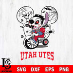 Utah Utes Stitch Jigsaws Halloween Svg Eps Dxf Png File, Digital Download, Instant Download