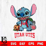 Utah Utes Stitch Zombie Svg Eps Dxf Png File, NCAA svg, Digital Download, Instant Download