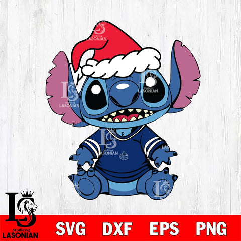 Vancouver Canucks Baby Stitch Christmas Svg Eps Dxf Png File, Digital Download, Instant Download