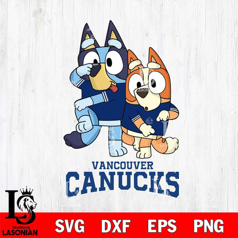 Vancouver Canucks Bluey Chilli Dance Mode Svg Eps Dxf Png File, Digital Download, Instant Download