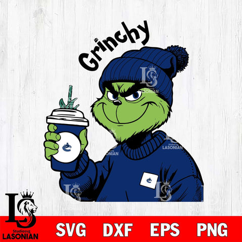 Vancouver Canucks Boujee Grinch 10 Svg Eps Dxf Png File, Digital Download, Instant Download