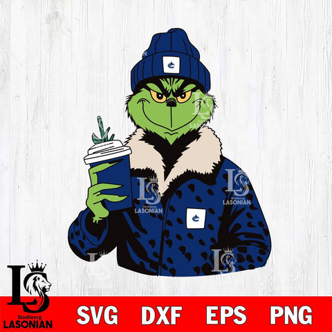 Vancouver Canucks Boujee Grinch 12 Svg Eps Dxf Png File, Digital Download, Instant Download