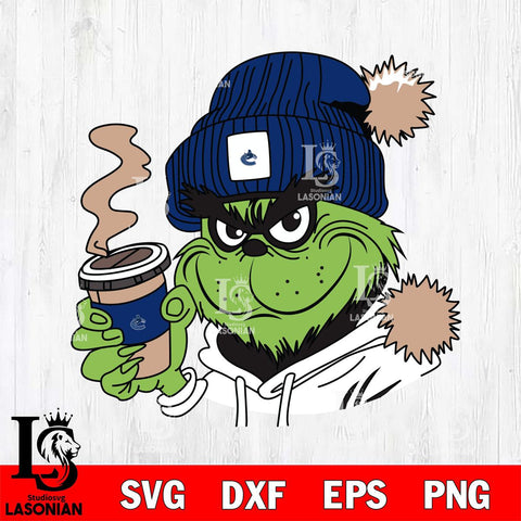 Vancouver Canucks Boujee Grinch 4 Svg Eps Dxf Png File, Digital Download, Instant Download