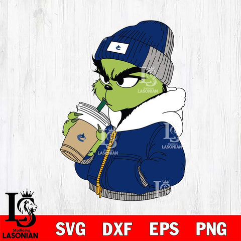 Vancouver Canucks Boujee Grinch 6 Svg Eps Dxf Png File, Digital Download, Instant Download