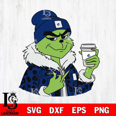 Vancouver Canucks Boujee Grinch 7 Svg Eps Dxf Png File, Digital Download, Instant Download