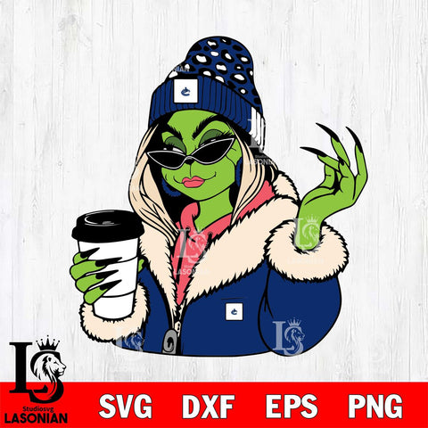 Vancouver Canucks Boujee Grinch 9 Svg Eps Dxf Png File, Digital Download, Instant Download
