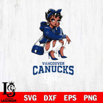 Vancouver Canucks Fashion Black Fan Girl Betty Boop, Svg Eps Dxf Png File, Digital Download