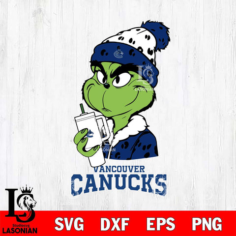 Vancouver Canucks Grinch Bougie Leopard Svg Eps Dxf Png File, Digital Download, Instant Download