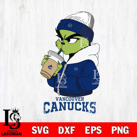 Vancouver Canucks Grinch Bougie Sport Svg Eps Dxf Png File, Digital Download, Instant Download