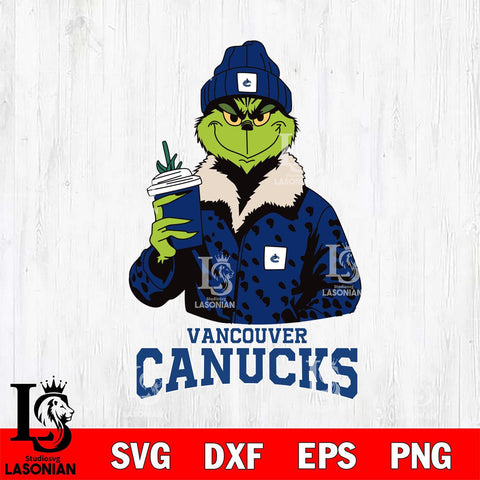 Vancouver Canucks Grinch Leopard Svg Eps Dxf Png File, Digital Download, Instant Download