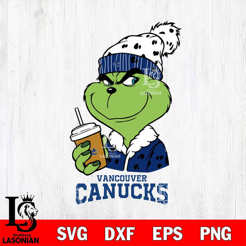 Vancouver Canucks Grinch hat Svg Eps Dxf Png File, Digital Download, Instant Download