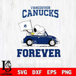 Vancouver Canucks Snoopy and Charlie Brown Car Svg Eps Dxf Png File, Digital Download , Instant Download, Svg Files