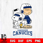 Vancouver Canucks Snoopy and Charlie Brown Hockey Svg Eps Dxf Png File, Digital Download , Instant Download, Svg Files