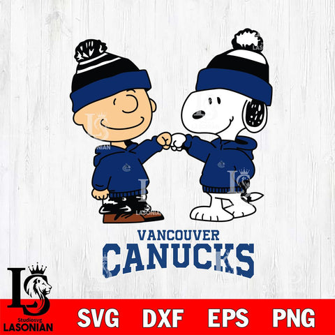 Vancouver Canucks Snoopy and Charlie Brown Hockey Sport Svg Eps Dxf Png File, Digital Download , Instant Download, Svg Files