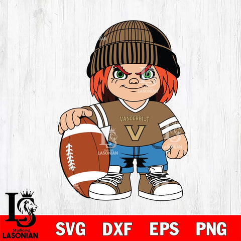 Vanderbilt Commodores Chucky Horror 4 Svg Eps Dxf Png File, NCAA svg, Digital Download, Instant Download