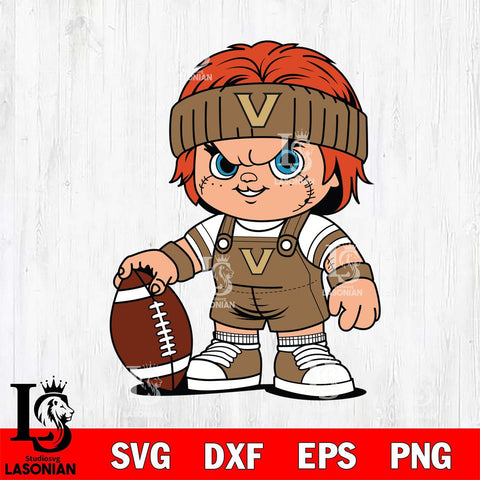 Vanderbilt Commodores Chucky Horror 5 Svg Eps Dxf Png File, NCAA svg, Digital Download, Instant Download