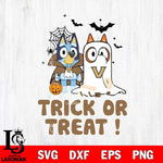 Vanderbilt Commodores Bluey Trick or Treat Halloween Svg Eps Dxf Png File, Digital Download, Instant Download