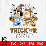 Vanderbilt Commodores Bluey Trick or Treat Halloween 2 Svg Eps Dxf Png File, Digital Download, Instant Download