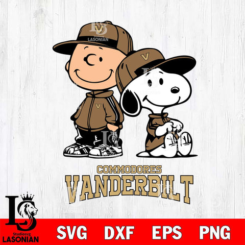 Vanderbilt Commodores Charlie Brown Snoopy Champions Svg Eps Dxf Png File, NCAA svg , Digital Download , Instant Download, Cricut File
