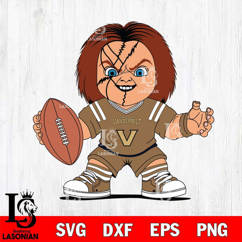 Vanderbilt Commodores Chucky Horror 2 Svg Eps Dxf Png File, NCAA svg, Digital Download, Instant Download
