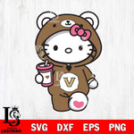 Vanderbilt Commodores Cute Hello Kitty Svg Eps Dxf Png File, Digital Download, Instant Download
