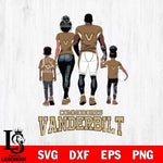 Vanderbilt Commodores Family Love Rugby SVG DXF EPS PNG FILE,NCAA SVG, Father day Digital Download,Instant Download, Silhouette