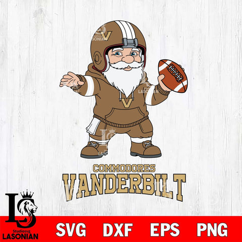 Vanderbilt Commodores Gnome football player File Cut, NCAA SVG, Digital Download , Criucut , Silhouette