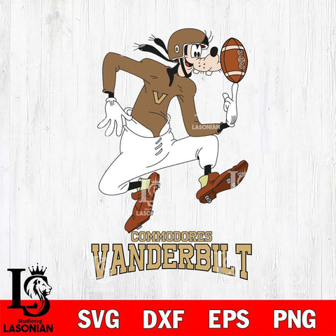 Vanderbilt Commodores Goofy Circus Football SVG DXF EPS PNG FILE,NCAA svg ,Football Digital Download,Instant Download, Silhouette