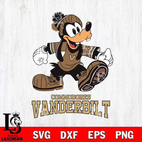 Vanderbilt Commodores Goofy Cool Sport SVG DXF EPS PNG FILE,NCAA svg ,Football Digital Download,Instant Download, Silhouette