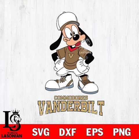 Vanderbilt Commodores Goofy Sport SVG DXF EPS PNG FILE,NCAA svg ,Football Digital Download,Instant Download, Silhouette
