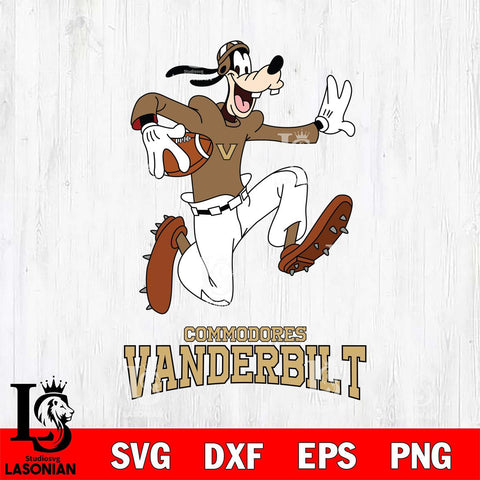 Vanderbilt Commodores Goofy rugby Sport SVG DXF EPS PNG FILE,NCAA svg ,Football Digital Download,Instant Download, Silhouette